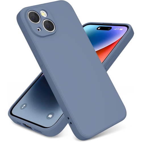 TEDLIN  Silicone Slim Full-Body Protective Cover Case for Iphone 15, Soft Silicone Bumper Cover Shockproof Protective Anti-Scratch Case