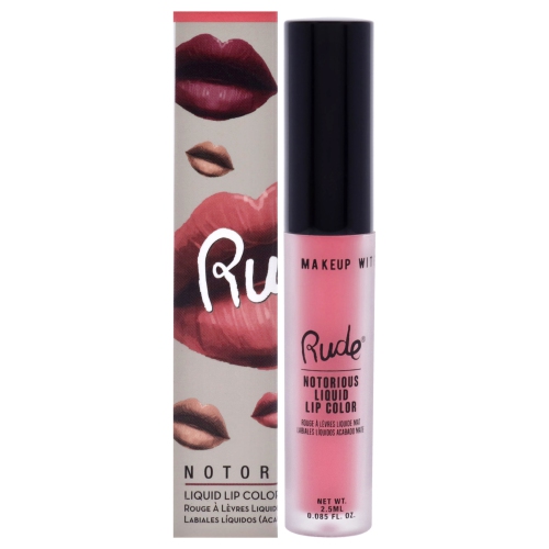 Rouge à lèvres liquide riche et long - dangereusement dangereux par Rude Cosmetics for Women - 0,1&nbsp;oz Lipstick