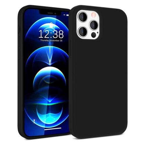 【CSmart】 Slim Soft Liquid Silicone Gel Rubber Case Back Cover for iPhone 15 Pro Max, Black