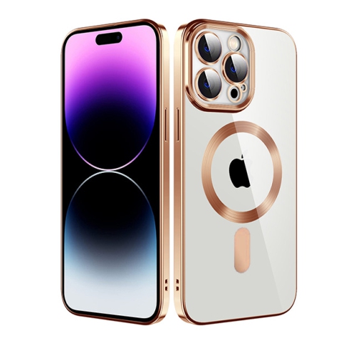 [CSmart] Étui de chargement magnétique hybride sans fil avec MagSafe pour iPhone 15 Pro, doré