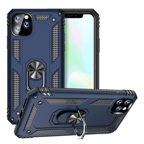 【CSmart】 Hybrid Hard Kickstand Case Cover with Magnetic Ring Holder for iPhone 15 Pro Max, Navy
