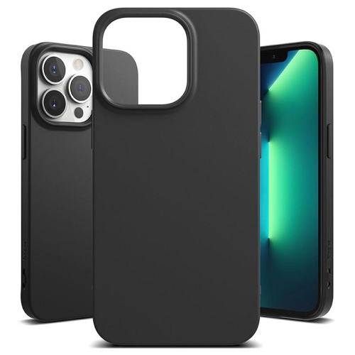 【CSmart】 Thin TPU Bumper Soft Case Back Cover for iPhone 15 Pro, Black