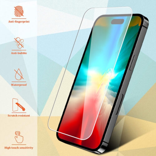 [Paquets de 2] Protecteur d'écran en verre trempé CSmart Premium pour iPhone 16 plus/15 plus, sans bulles et sans étui