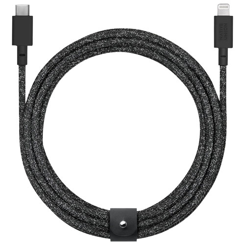Native Union Belt XL 3m (10 ft.) USB-C to Lightning Cable - Cosmos Black
