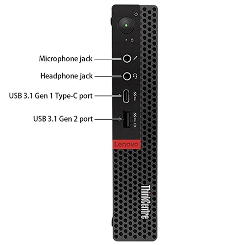 Refurbished - Lenovo ThinkCentre M720q Tiny Desktop, Intel Core i5-8500T, 16GB RAM, 256GB NVMe, Windows 10 Pro- Display Port/HDMI/VGA