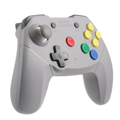 RETRO FIGHTERS  Brawler64 Wireless Gamepad Next Gen N64 Controller [] In Gray