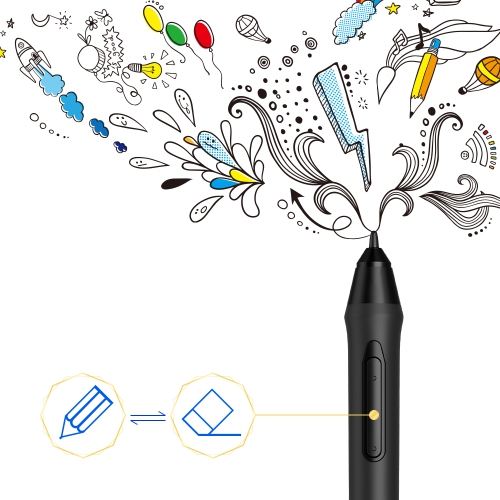 XPPen P05 Battery-free Stylus - with pen holder