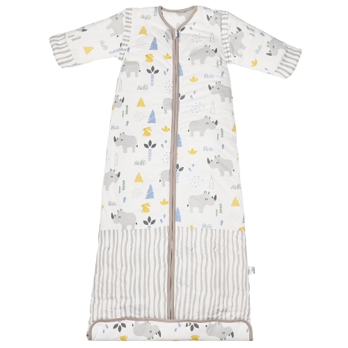 LIVINGBASICS 2.5 Tog Baby Sleep Sacks , Wearable Blanket With Removable Sleeves Winter Toddlers Sleeping Bag - L Size