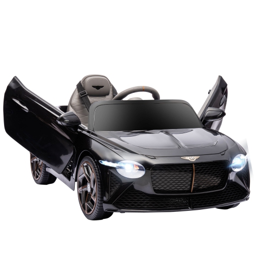 Aosom 12V Electric Ride on Car with Butterfly Doors, 3.1 MPH Kids Ride-on Toy for Boys and Girls with Remote Control, Suspension System, Horn Honking