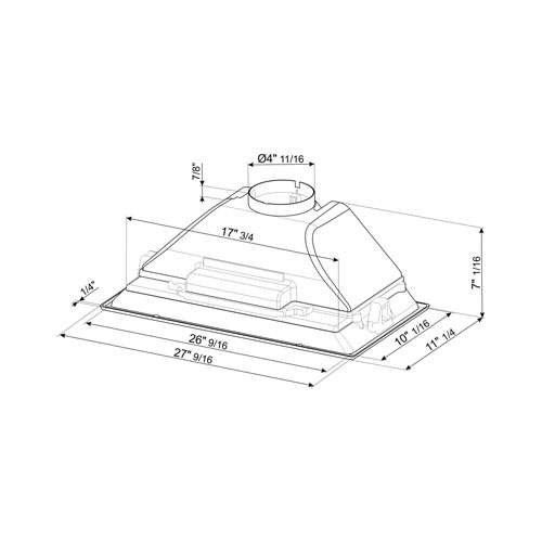 Smeg 28" Under Cabinet Range Hood - Stainless Steel