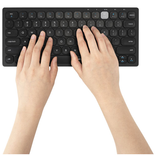 Clavier compact sans fil Bluetooth double de Kensington - Noir - Anglais