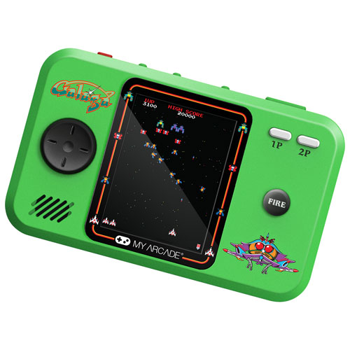 Image 3 of 5.. dreamGEAR My Arcade Galaga 2-in-1 Pocket Player Pro Gaming System