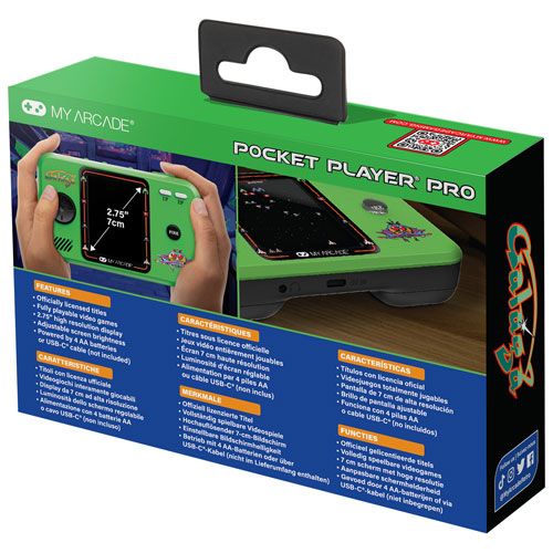 Image 5 of 5.. dreamGEAR My Arcade Galaga 2-in-1 Pocket Player Pro Gaming System