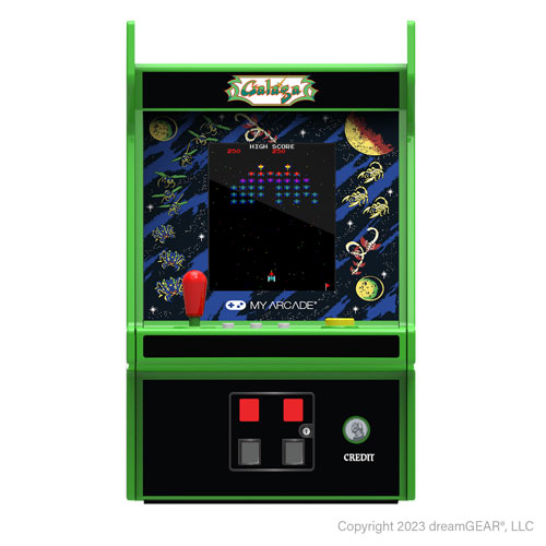 Borne d'arcade miniature de 6,75 po 2-en-1 Micro Player Pro My Arcade Galaga de dreamGEAR