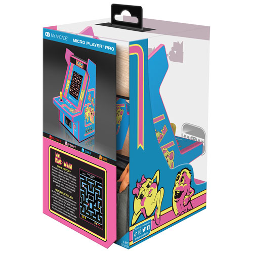 dreamGEAR My Arcade Ms.Pac-Man Micro Player Pro 6.75" Mini Arcade Machine
