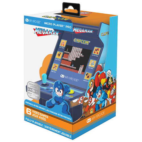Miniborne d'arcade 6-en-1 de 6,75 po My Arcade Mega Man Micro Player Pro de dreamGEAR