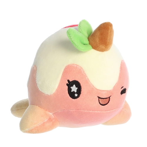 Aurora Tasty Peach 7" Peach Nomwhal Stuffed Animal