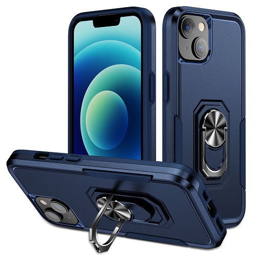 ICM  Topsave Dual Layer Shockproof Magnetic Kickstand Cell Phone Cover Protective With Rugged Ring Holder Heavy Duty Case for Iphone 15 (6.1")