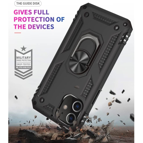 [CSmart] Étui rigide avec béquille et anneau magnétique pour iPhone 15 Pro, rose doré