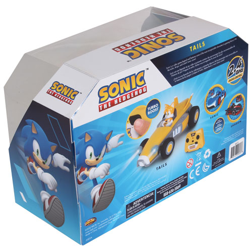 NKOK Sonic The Hedgehog 2 Tails RC Car - Yellow/Grey