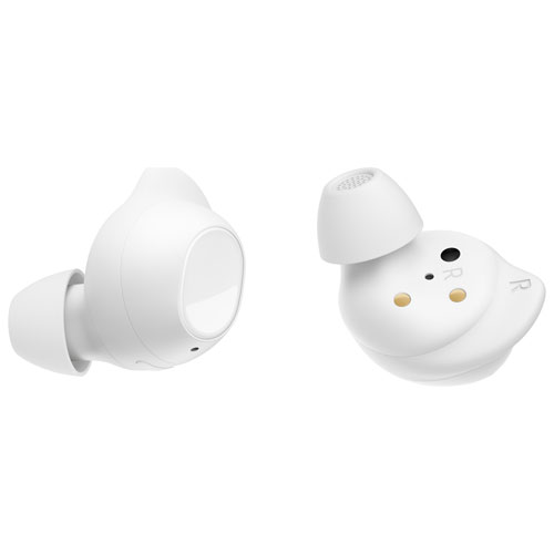 Écouteurs boutons 100 % sans fil à suppression du bruit Galaxy Buds FE de Samsung - Blanc mystique