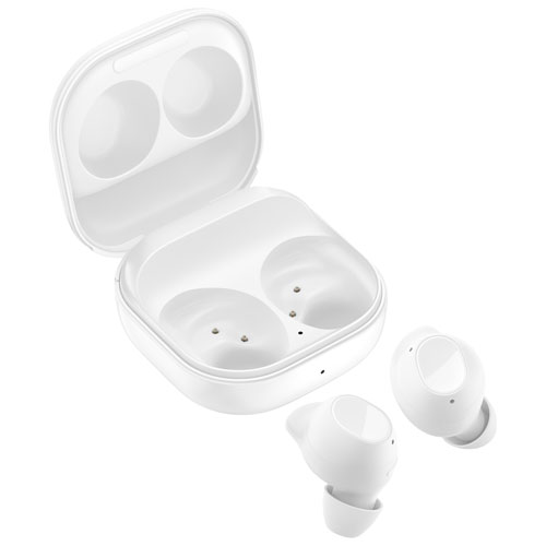 Écouteurs boutons 100 % sans fil à suppression du bruit Galaxy Buds FE de Samsung - Blanc mystique