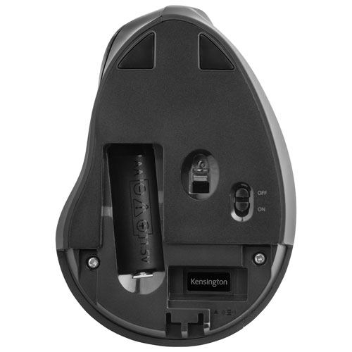 Kensington Pro Fit Ergo Vertical 1600 DPI Wireless Optical Mouse - Black