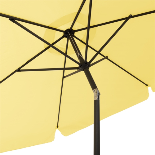 CorLiving Collapsible 10 ft. Circular Patio Umbrella - Yellow