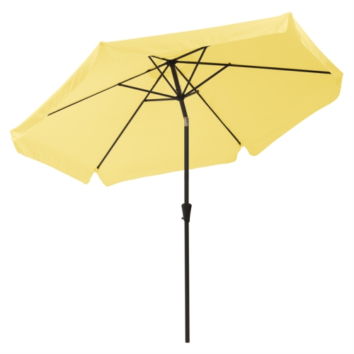 CorLiving Collapsible 10 ft. Circular Patio Umbrella - Yellow