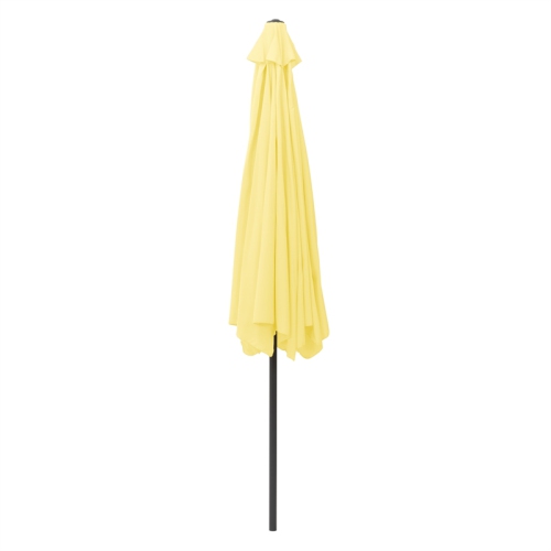 CorLiving Collapsible 10 ft. Circular Patio Umbrella - Yellow
