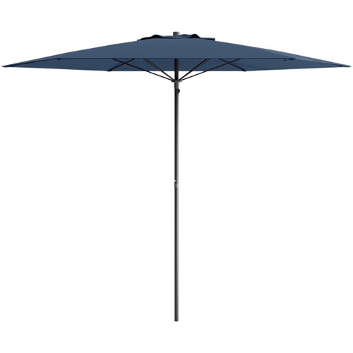 CorLiving Collapsible 7 ft. Circular Beach/Patio Umbrella - Navy Blue