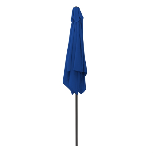 CorLiving Collapsible 6.5 ft. Square Patio Umbrella - Navy Blue