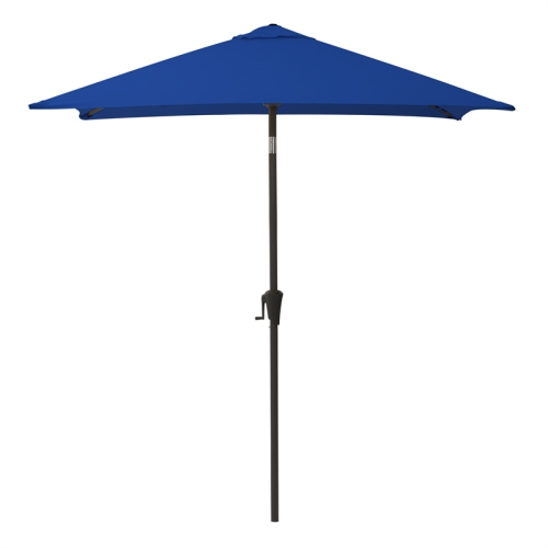 CorLiving Collapsible 6.5 ft. Square Patio Umbrella - Navy Blue