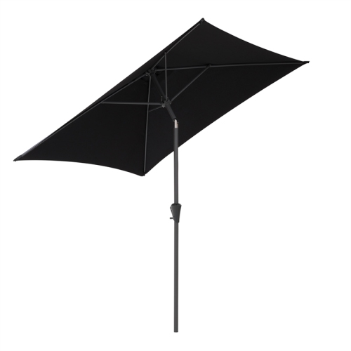 CorLiving 6.5 ft. Square Patio Umbrella - Black