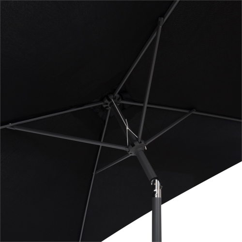 CorLiving 6.5 ft. Square Patio Umbrella - Black