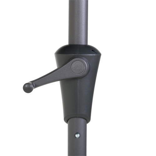 CorLiving 6.5 ft. Square Patio Umbrella - Black