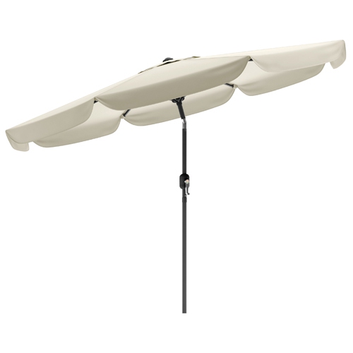 CORLIVING  9.8 Ft. Tilting Octagonal Patio Umbrella - Warm In White Bought two of these umbrellas