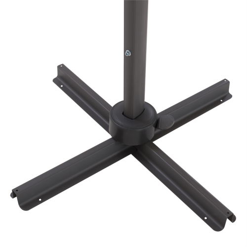 CorLiving Collapsible 11.5 ft. Deluxe Patio Umbrella - Black