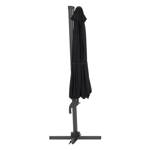 CorLiving Collapsible 11.5 ft. Deluxe Patio Umbrella - Black