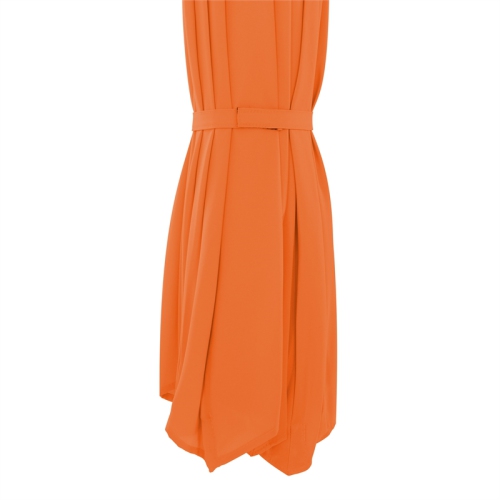 CorLiving Full-Sized 9.5 ft. Circular Offset Patio Umbrella - Orange