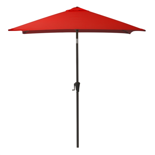 6,5&nbsp;pi repliable de CorLiving. Parasol carré pour patio - Cramoisi