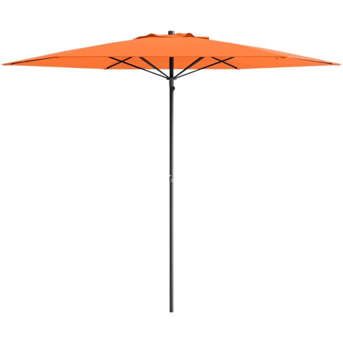 CorLiving Collapsible 7 ft. Circular Beach/Patio Umbrella - Orange