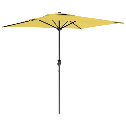 CORLIVING  Collapsible 6.5 Ft. Square Patio Umbrella - In Yellow I absolutely love my bright Lime Green umbrella