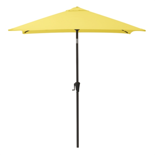 CorLiving Collapsible 6.5 ft. Square Patio Umbrella - Yellow