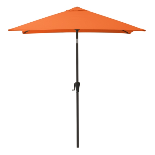 CorLiving Collapsible 6.5 ft. Square Patio Umbrella - Orange