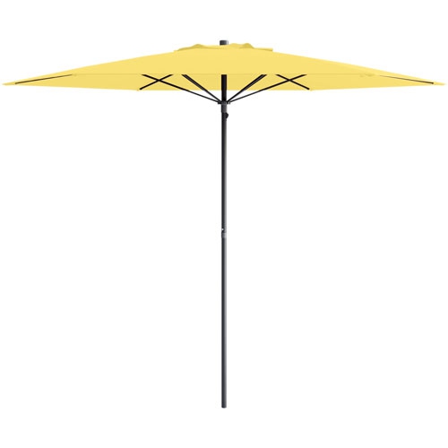 CorLiving Collapsible 7 ft. Circular Beach/Patio Umbrella - Yellow