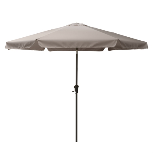 CorLiving Collapsible 9.4 ft. Tilt Patio Umbrella - Sand Grey