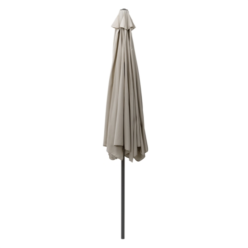 CorLiving Collapsible 9.4 ft. Tilt Patio Umbrella - Sand Grey