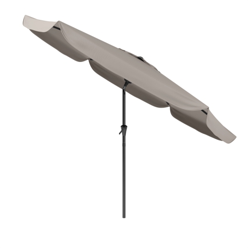 CorLiving Collapsible 9.4 ft. Tilt Patio Umbrella - Sand Grey
