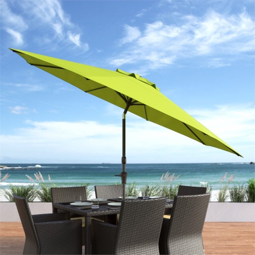 CorLiving Contemporary 10 ft. Deluxe Tilting Patio Umbrella - Lime Green